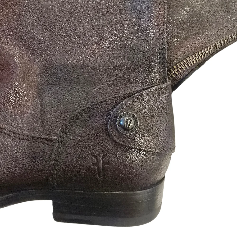 FRYE Tall Brown Leather Boots Size 5.5